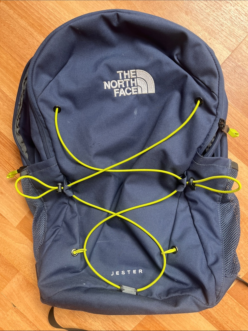 The North Face Jester Bungee Backpack Lunar Blue Fizz Lime
